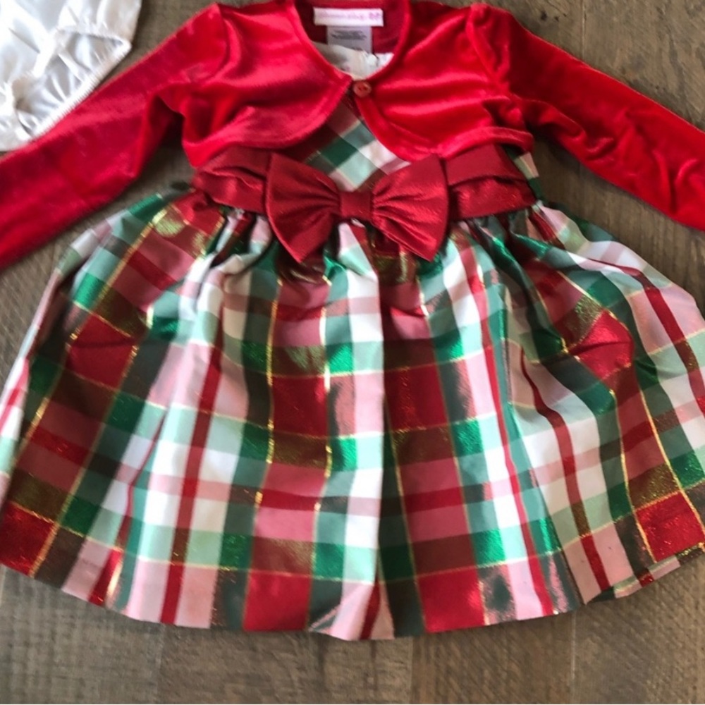 Bonnie Baby Christmas Dress